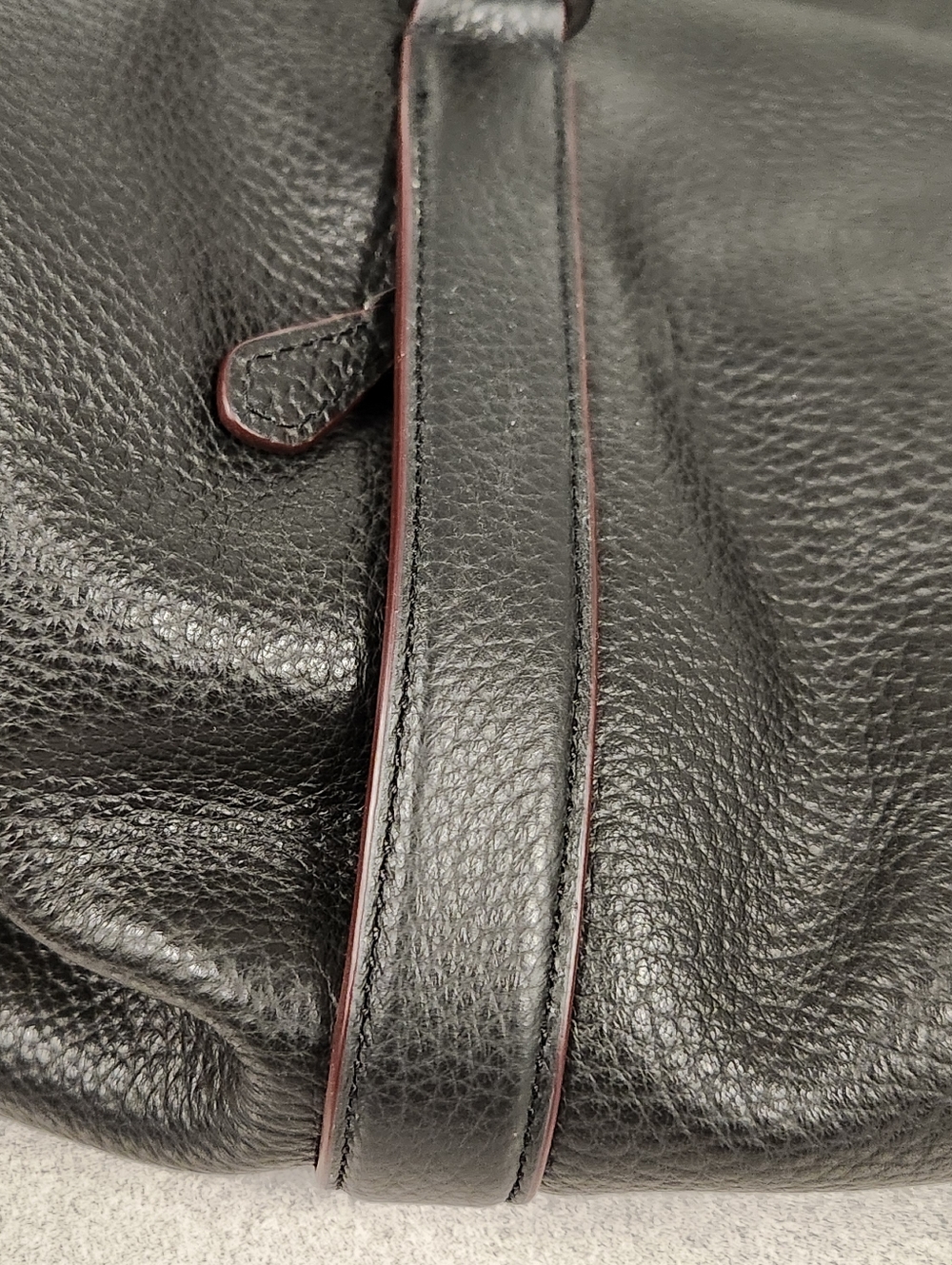 NEW Coach Boston Heritage Leather Duffel Bag Black Large Capacity w/Strap F70561 - Picture 10 of 16